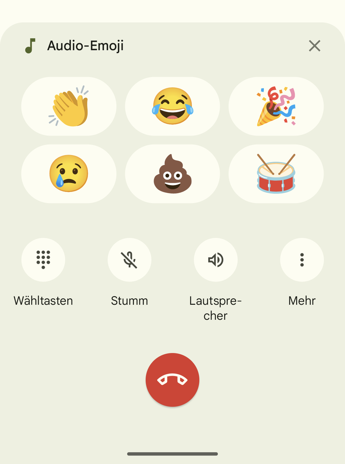 Die AudioEmojis sind da Kein Telefonat mehr ohne Trommelwirbel und FurzSound